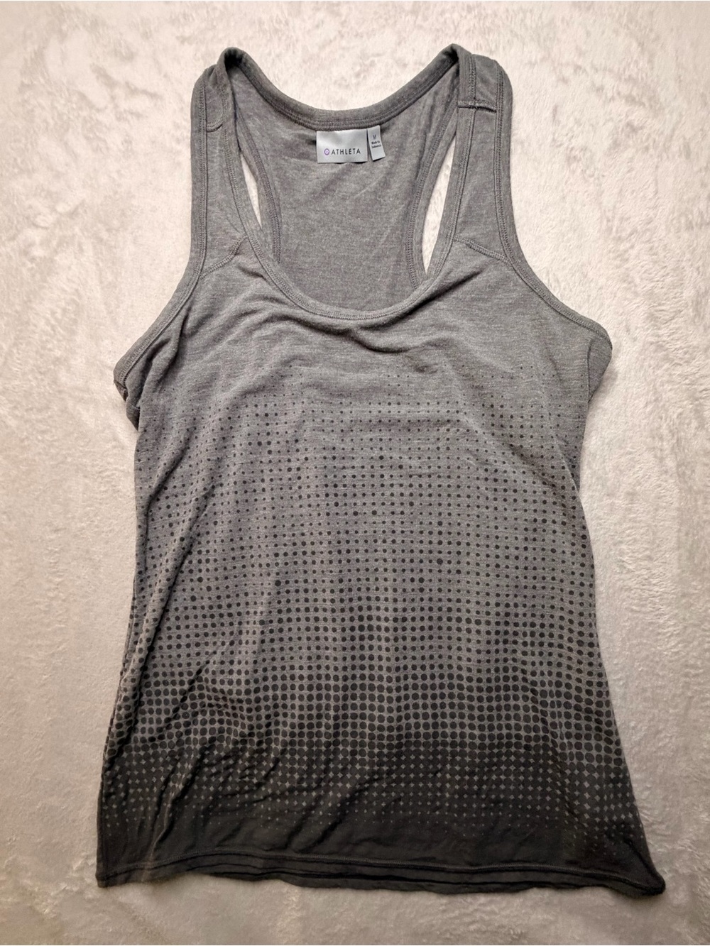 Athleta Gray Ombre Racerback Tank